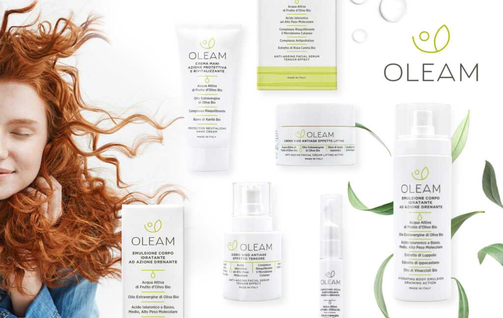Oleam - Bellezza al naturale 9 immagine principale del progetto Oleam che mostra il packaging del prodotto di bellezza