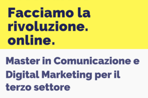 immagine rappresentativa del titolo della sezione facciamo la RivoluzioneOnline, master in comunicazione e digital marketing per il terzo settore