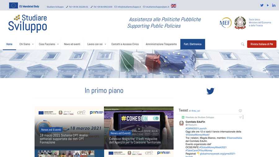 immagine descrittiva del sito internet web realizzato da media tools roma per studiare sviluppo